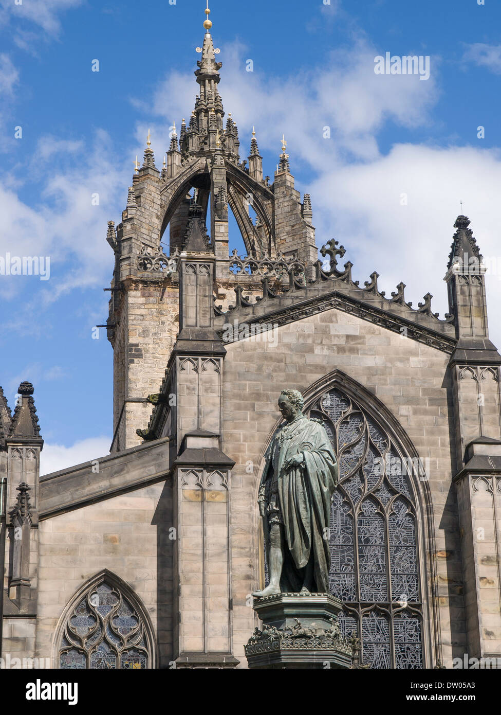 Duke of Buccleuch statue outside Saint Giles Cathedral Stock Photo Alamy