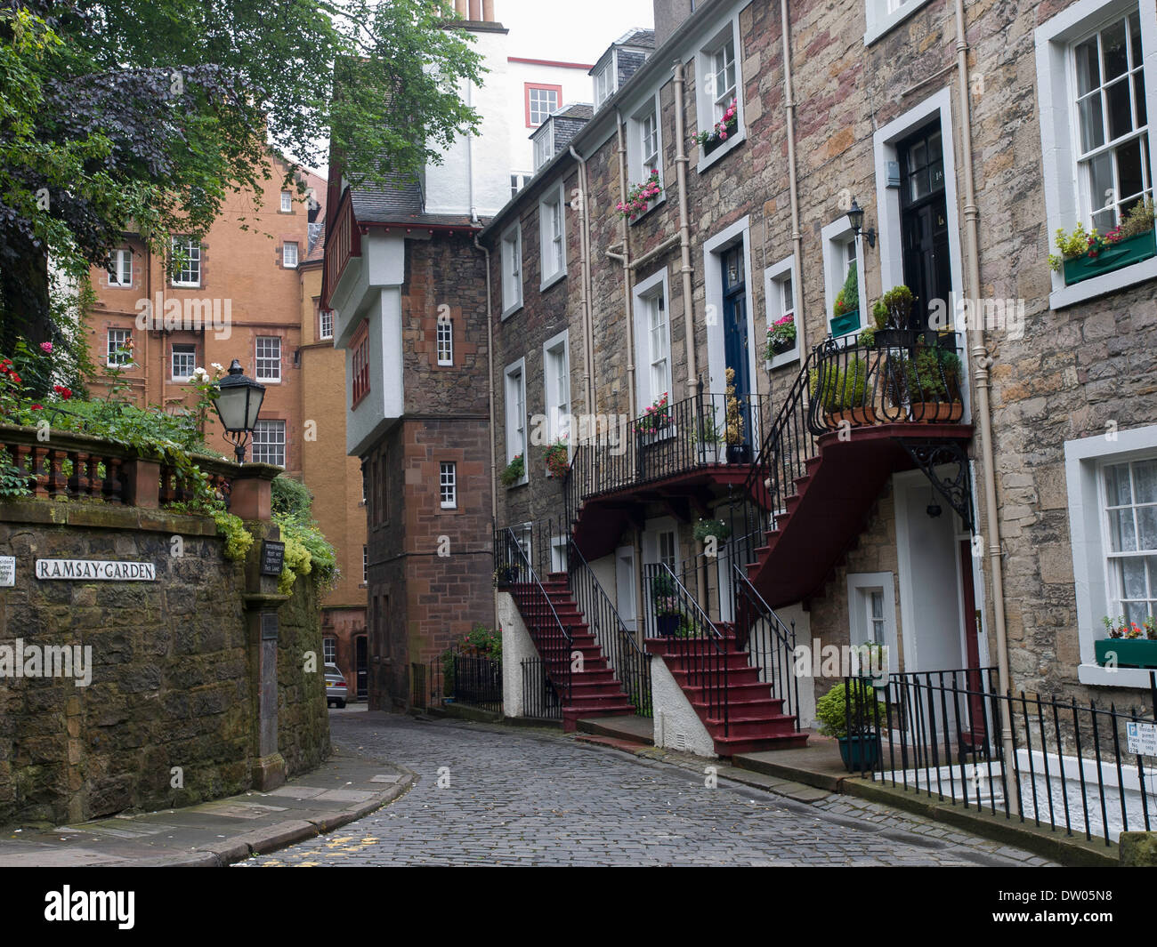 Ramsay Gardens, Castlehill, Edinburgh Stock Photo Alamy