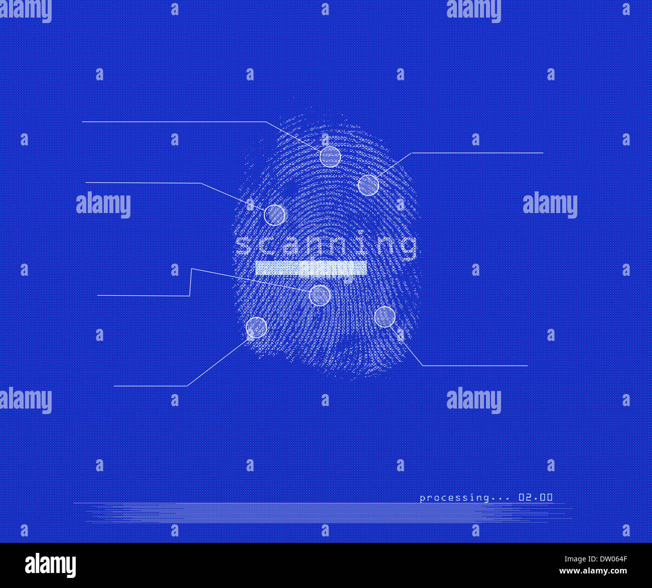 Fingerprint scanning by technology Stock Photo Alamy