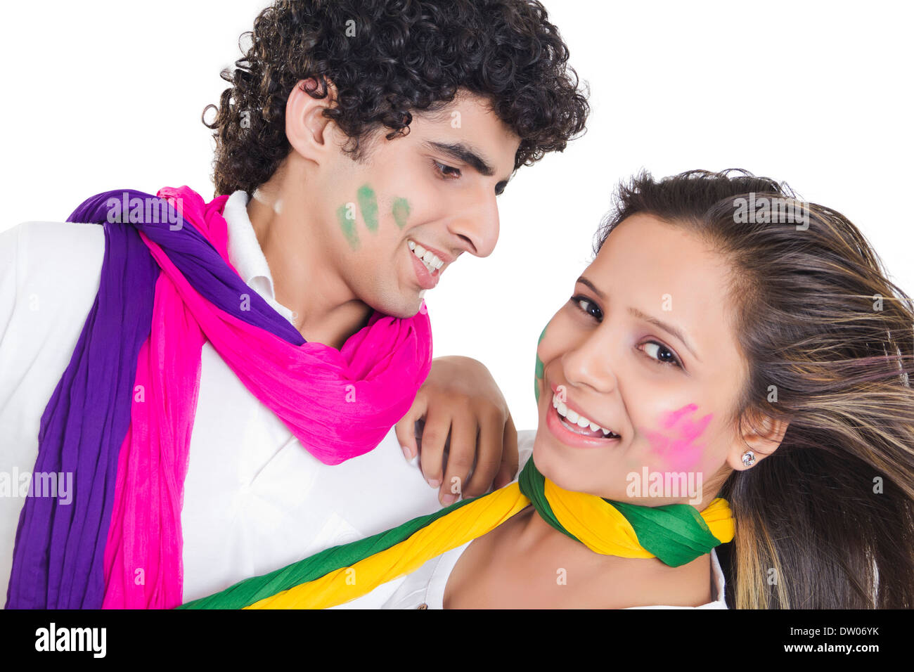 indian holi Festival Couple Romance Stock Photo - Alamy