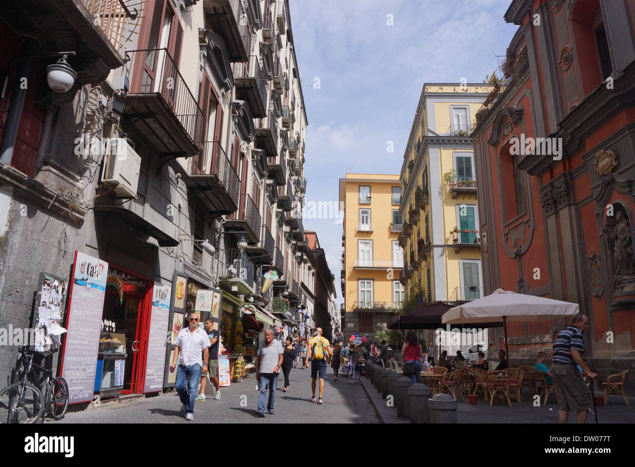 naples old town,italy Stock Photo