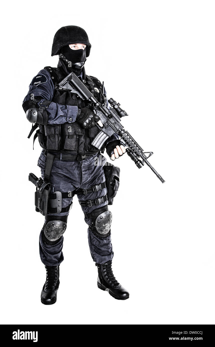 Swat Special Weapons Tactics Team Cut Out Stock Images & Pictures - Alamy