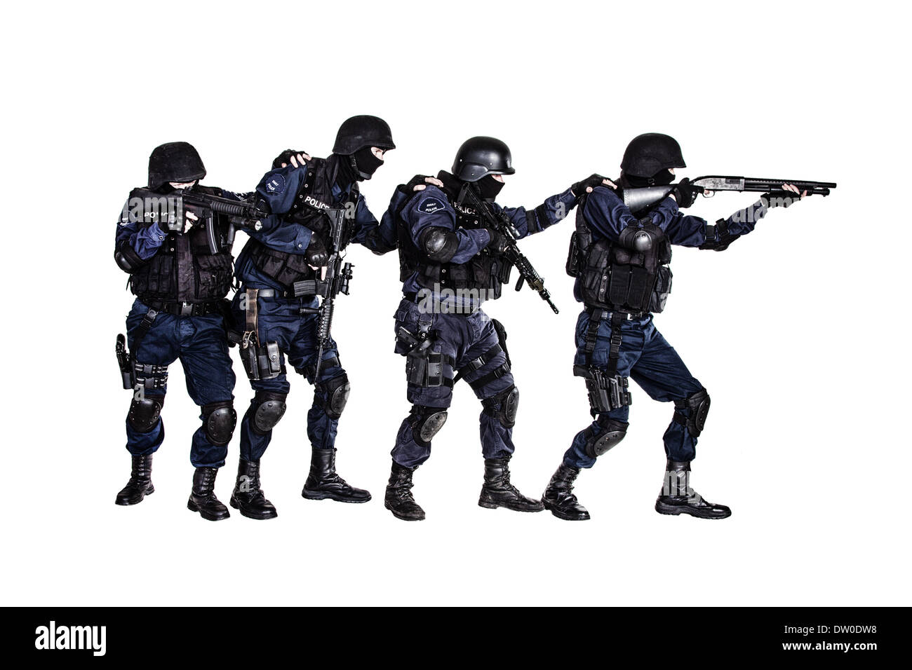 SWAT team in action Stock Photo