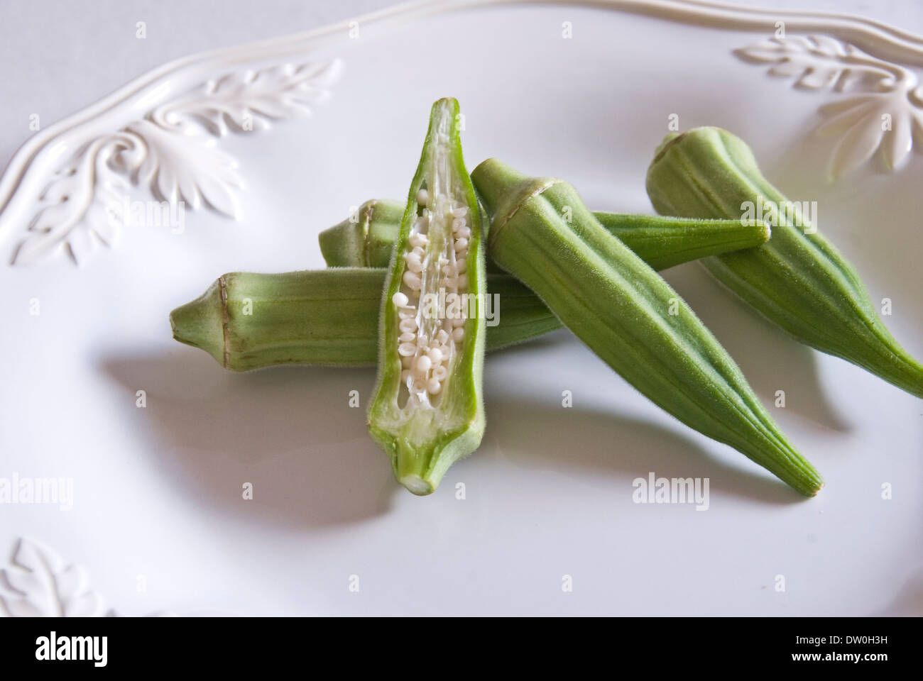 Okra seeds hires stock photography and images Alamy