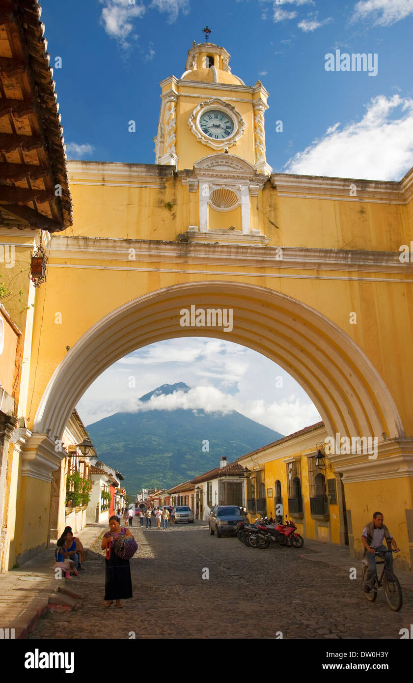 Arco de Santa Catalina in Antigua Guatemala Stock Photo