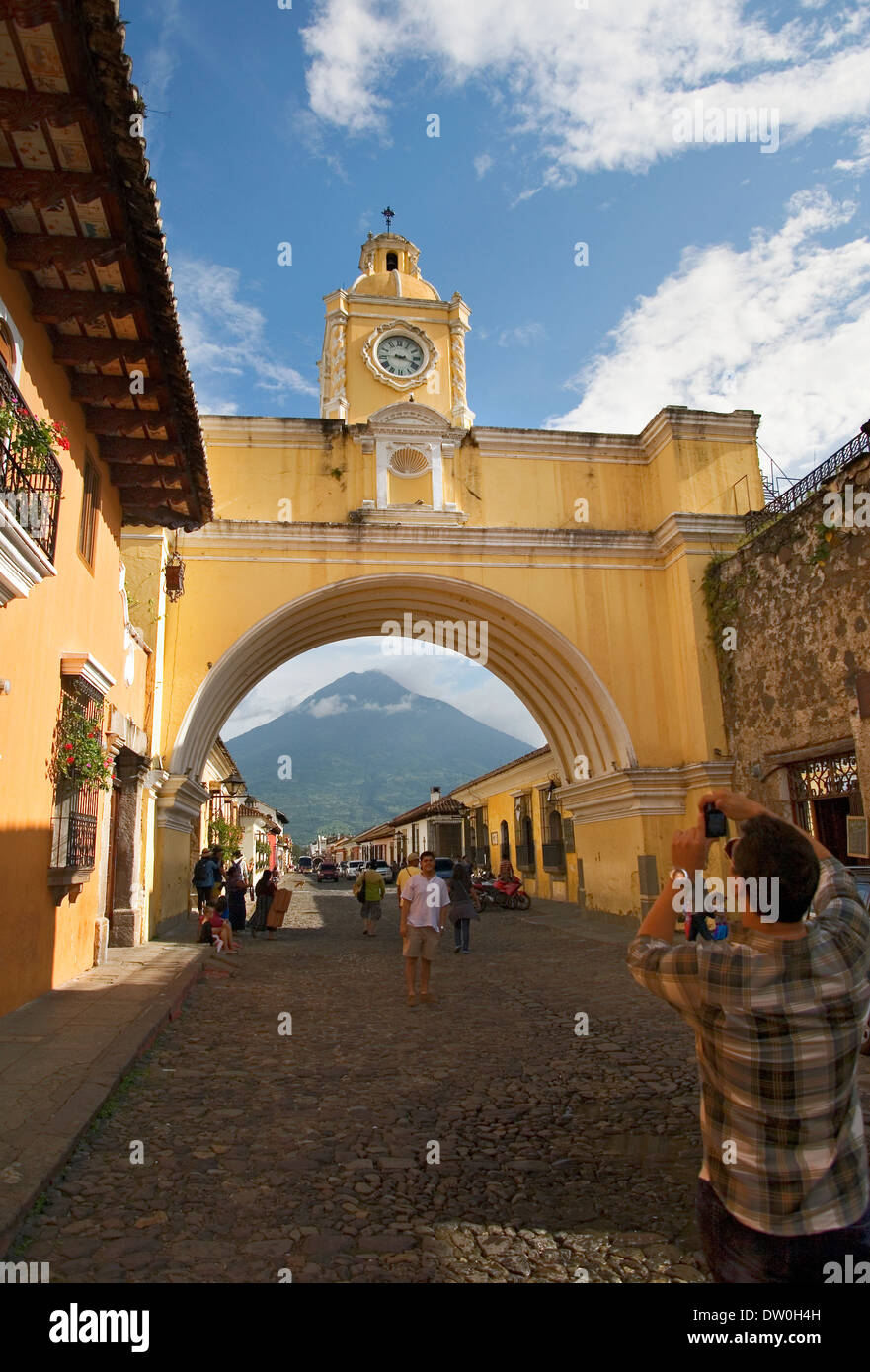 Arco de Santa Catalina in Antigua Guatemala Stock Photo
