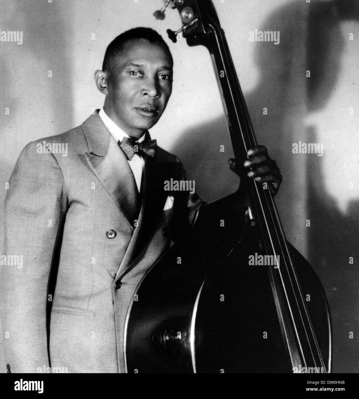 GEORGE 'POPS' FOSTER (1892-1969) US Jazz bass player Stock Photo