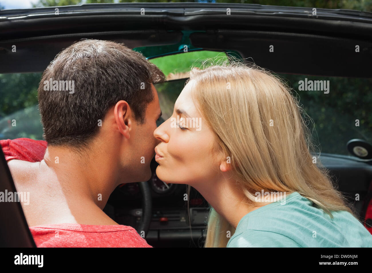 Attractive Blonde Kissing Her Boyfriend Stock Photo Alamy attractive-blonde-kissing-her-boyfriend-stock-photo-alamy