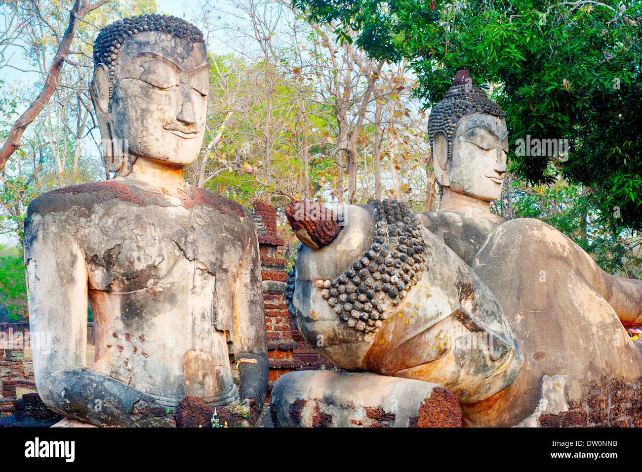 Wat Phra Kaeo in Kamphaeng Phet, Thailand Stock Photo