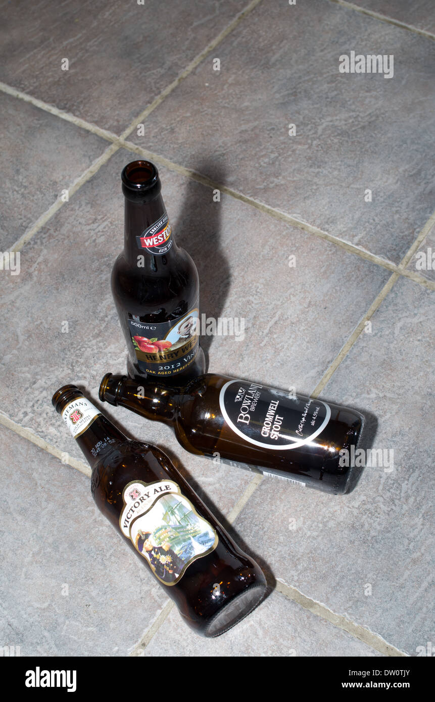 Empty bottles on floor hires stock photography and images Alamy