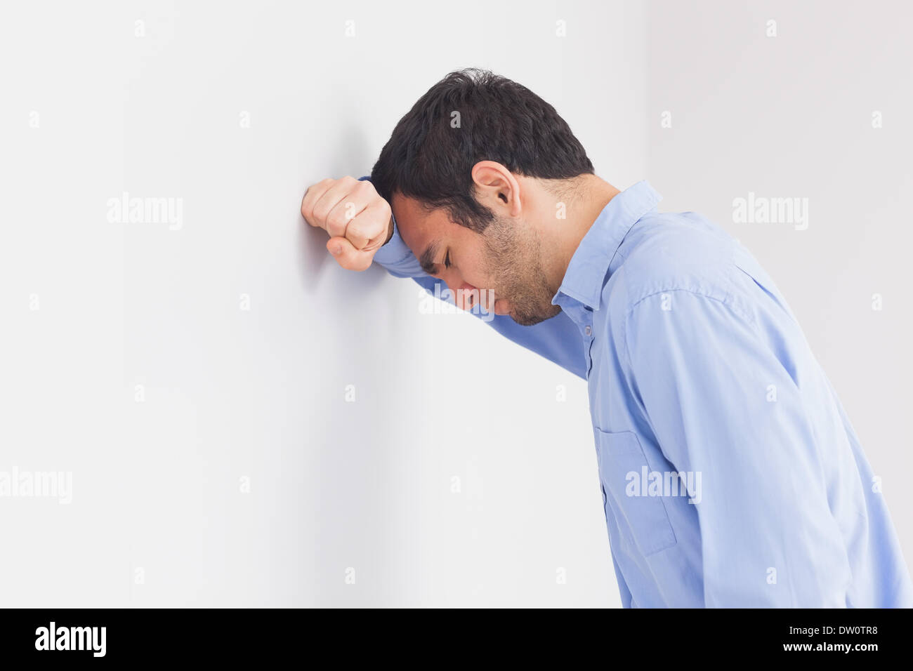 Disheveled Male Standing Like Shell-shocked Touching Hair Stock Image -  Image of posing, grunge: 202897141