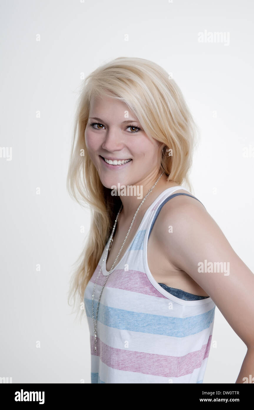 happy young woman Stock Photo