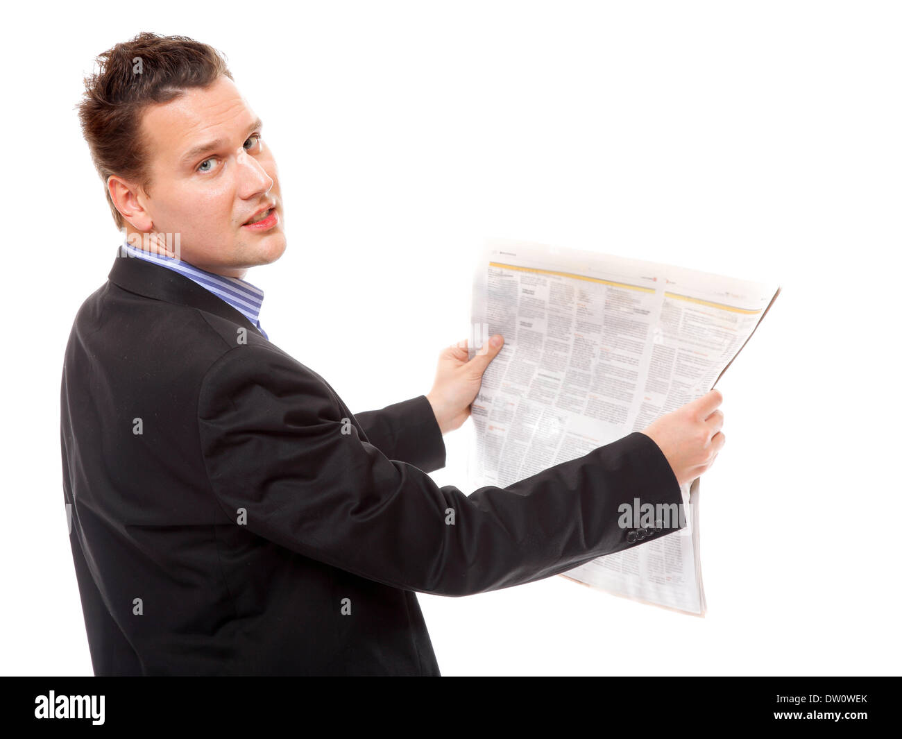 Newspaper Reading Hi Res Stock Photography And Images Alamy