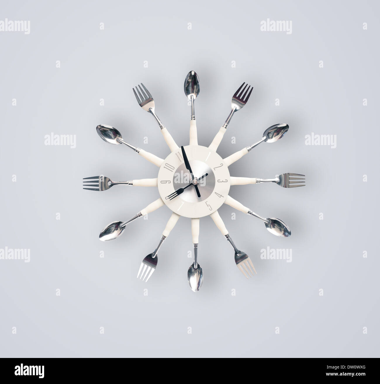 Modern clock with hours and minutes Stock Photo Alamy