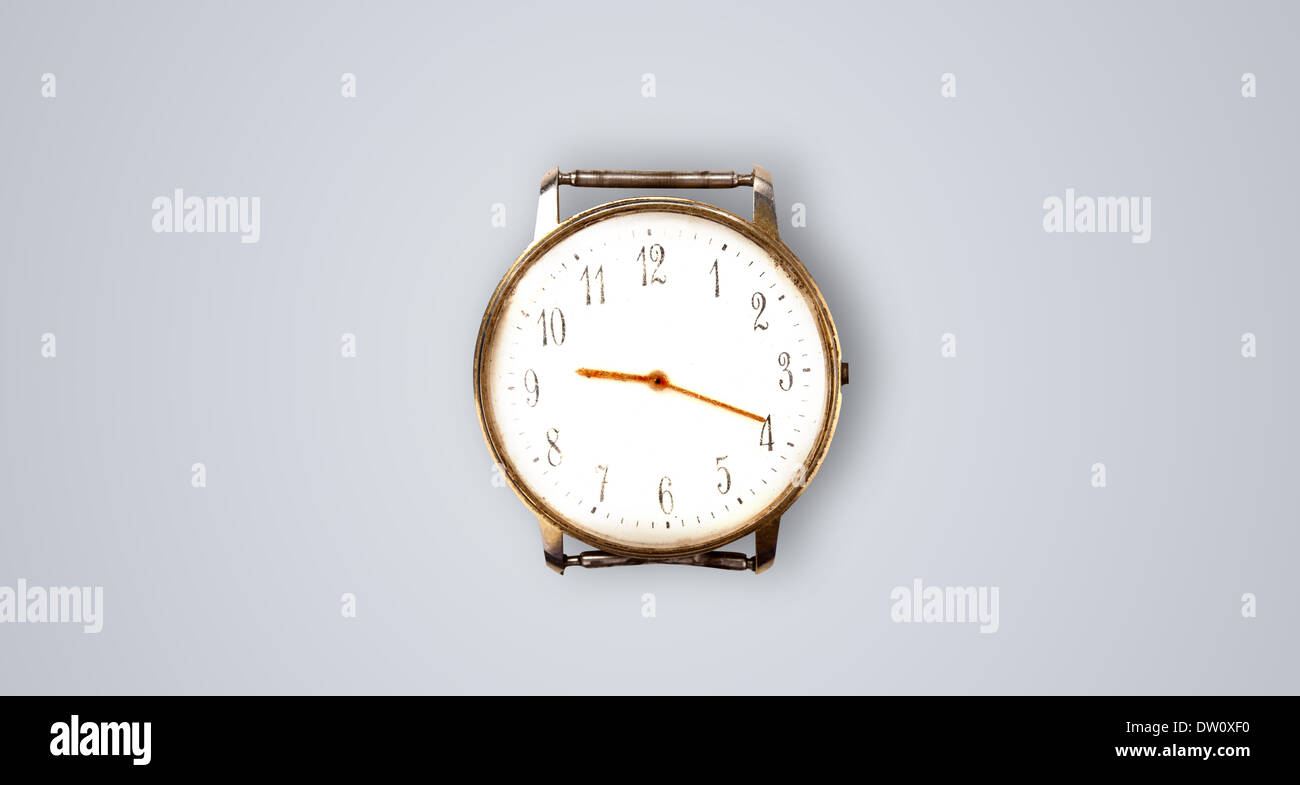 Modern clock with hours and minutes Stock Photo Alamy