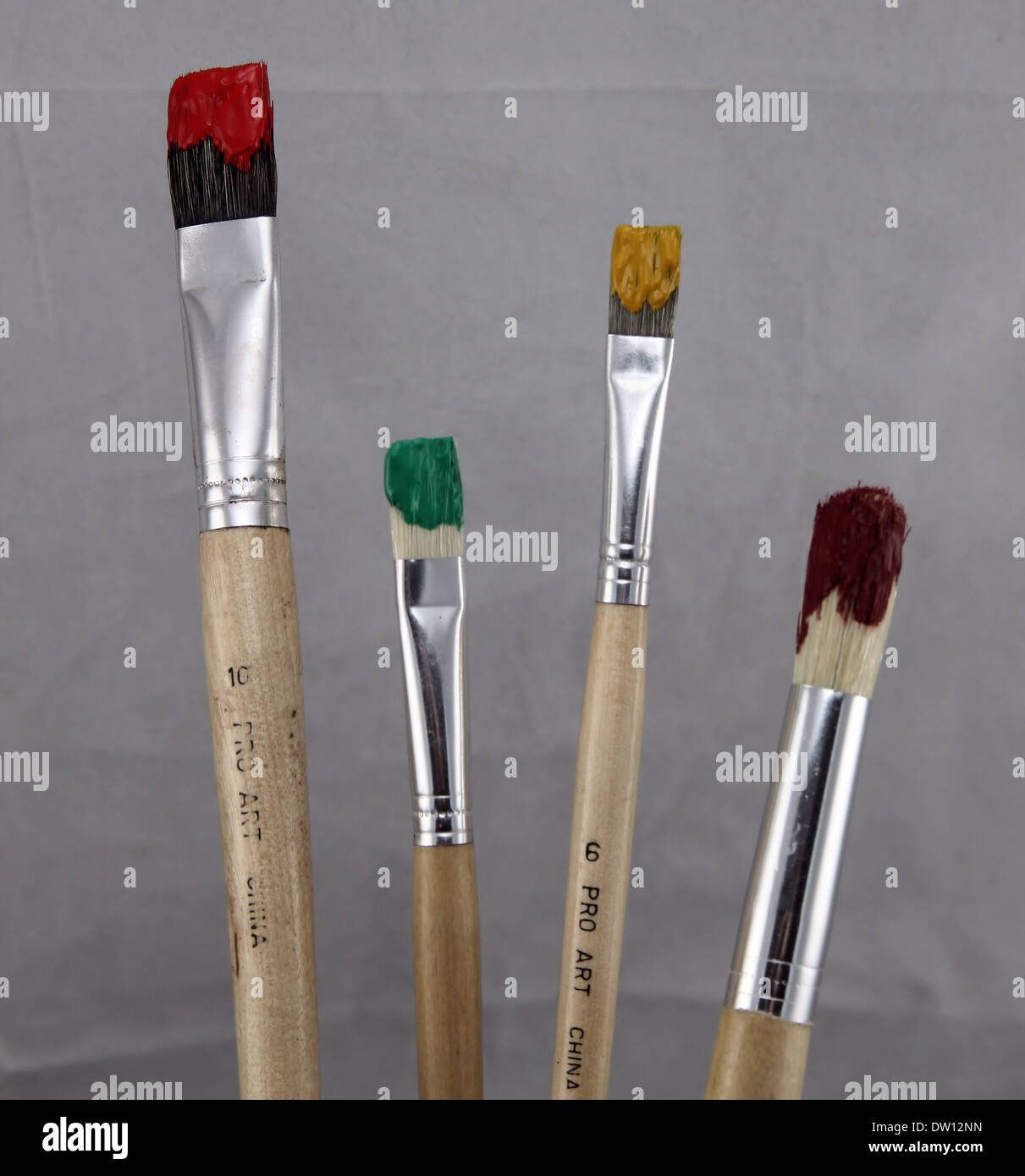 Small paint brush on white Cut Out Stock Images & Pictures - Page 3 - Alamy