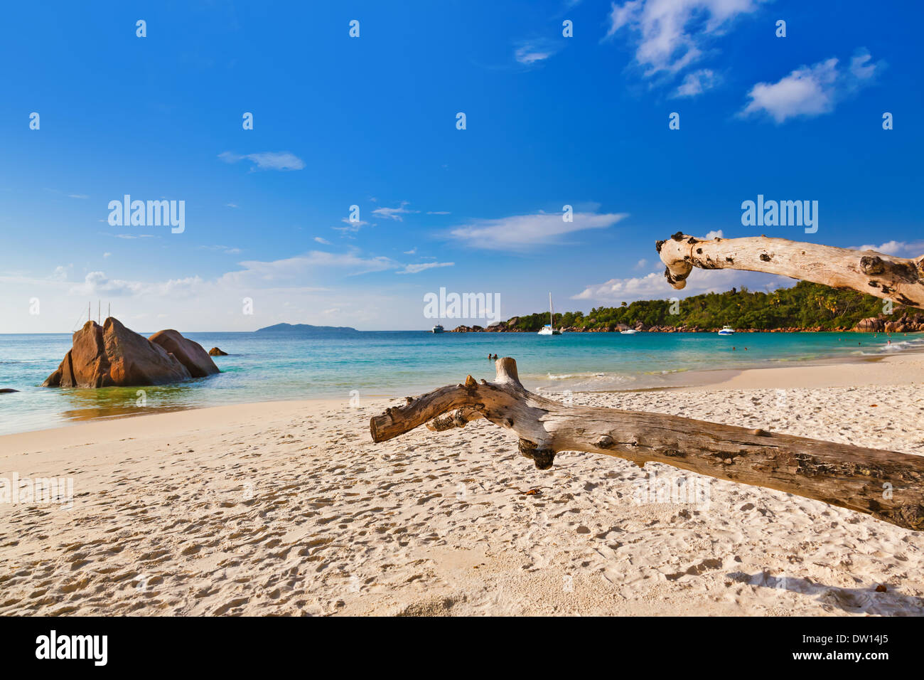 Beach Anse Lazio - Seychelles Stock Photo
