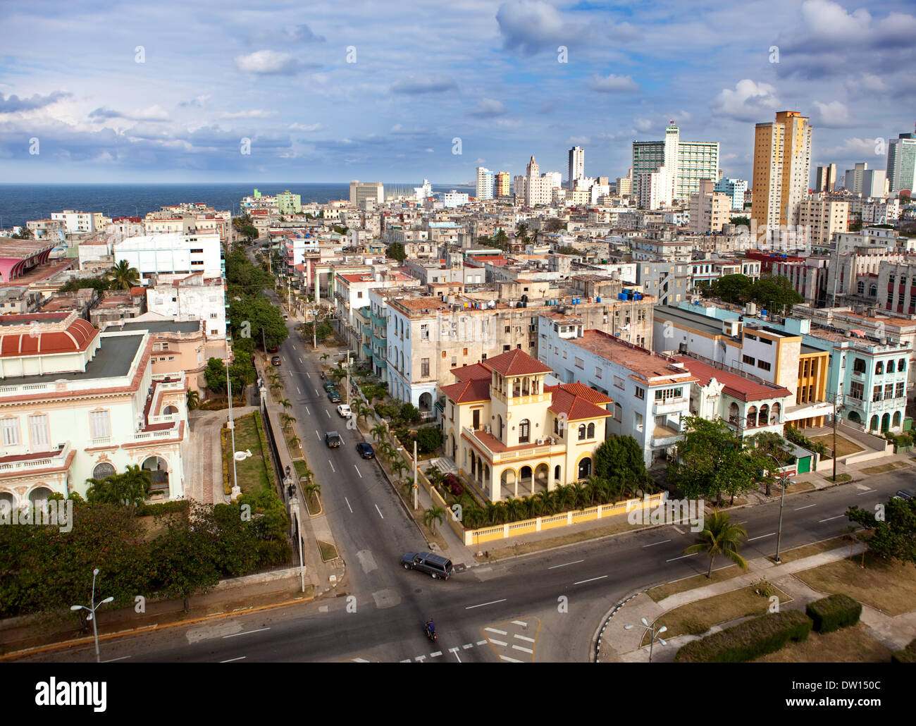 Cuba. Old Havana. Top view. Stock Photo