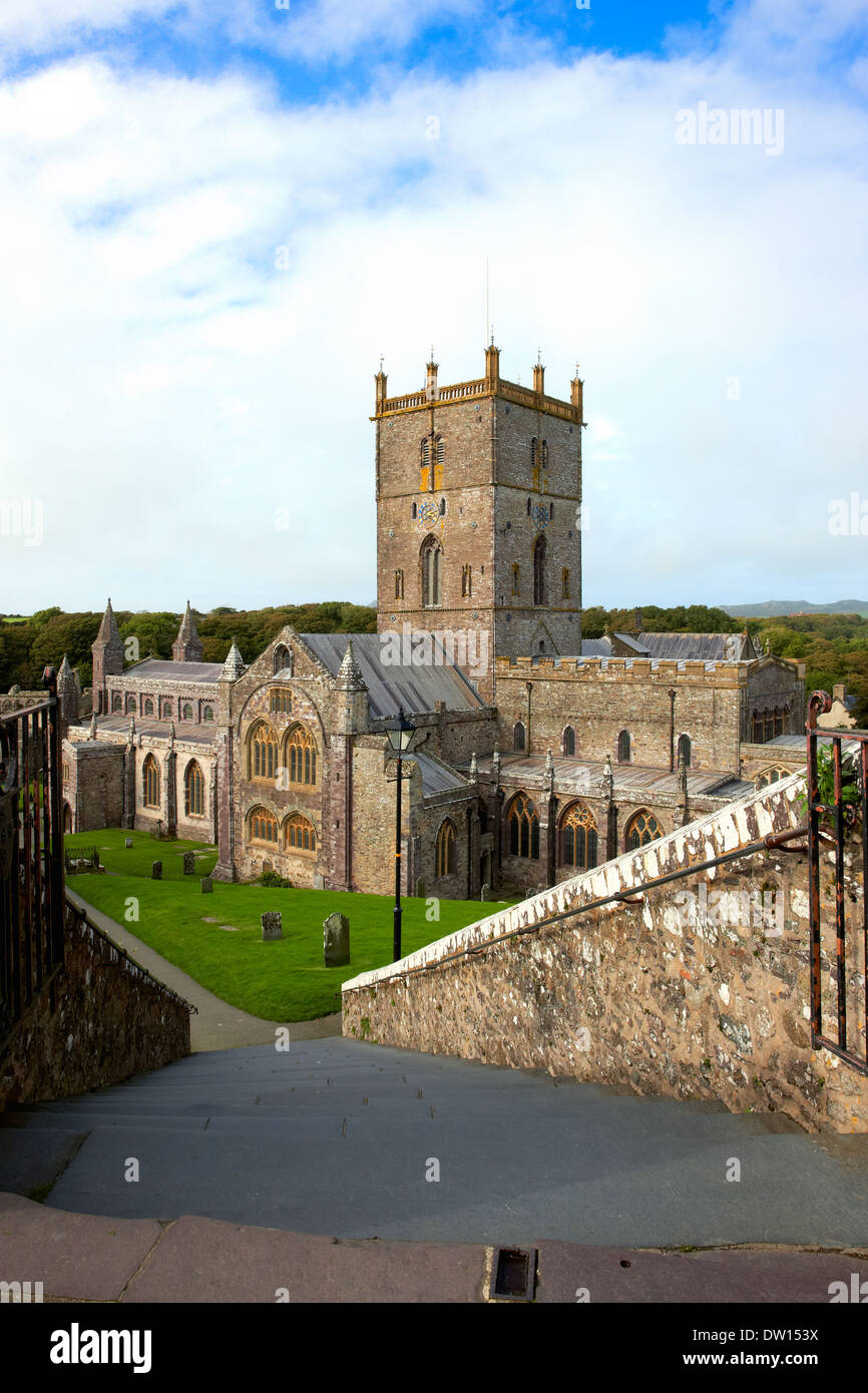 St David's Cathedral, Pembrokeshire, Wales Stock Photo