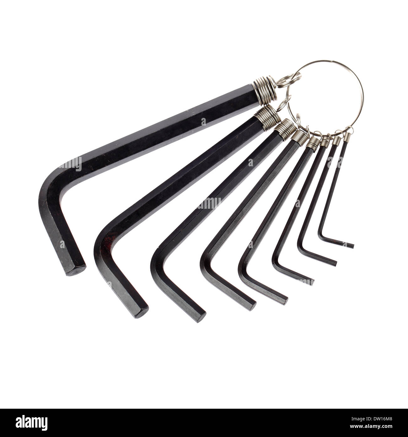 hex key wrench set Stock Photo Alamy