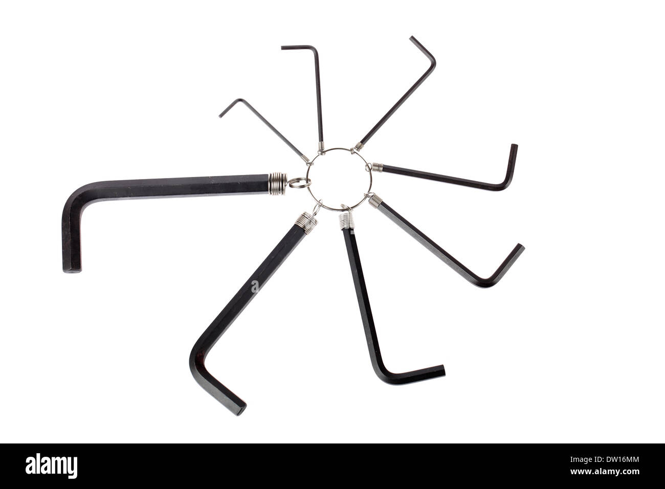 hex key wrench set Stock Photo Alamy