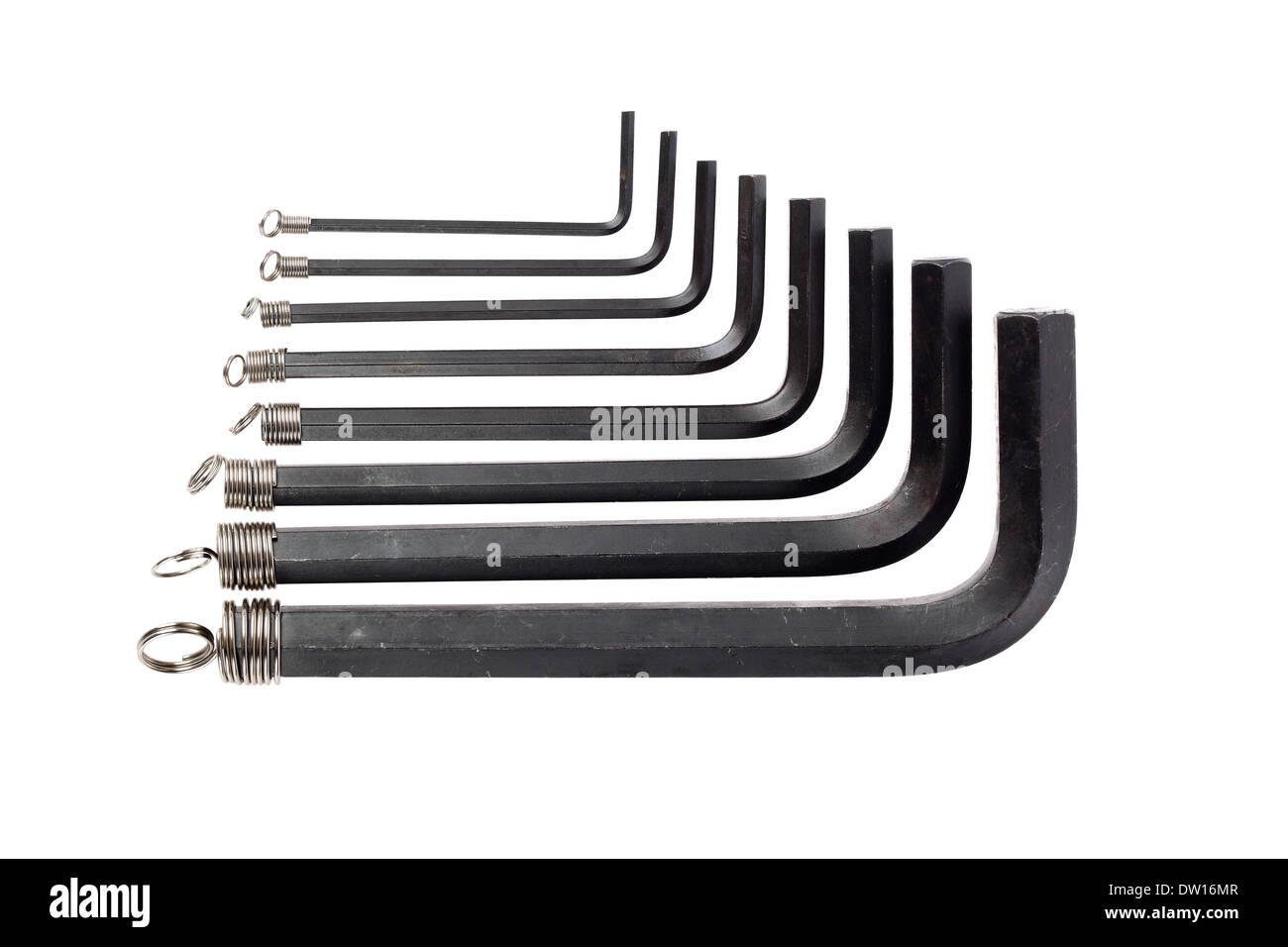hex key wrench set Stock Photo Alamy