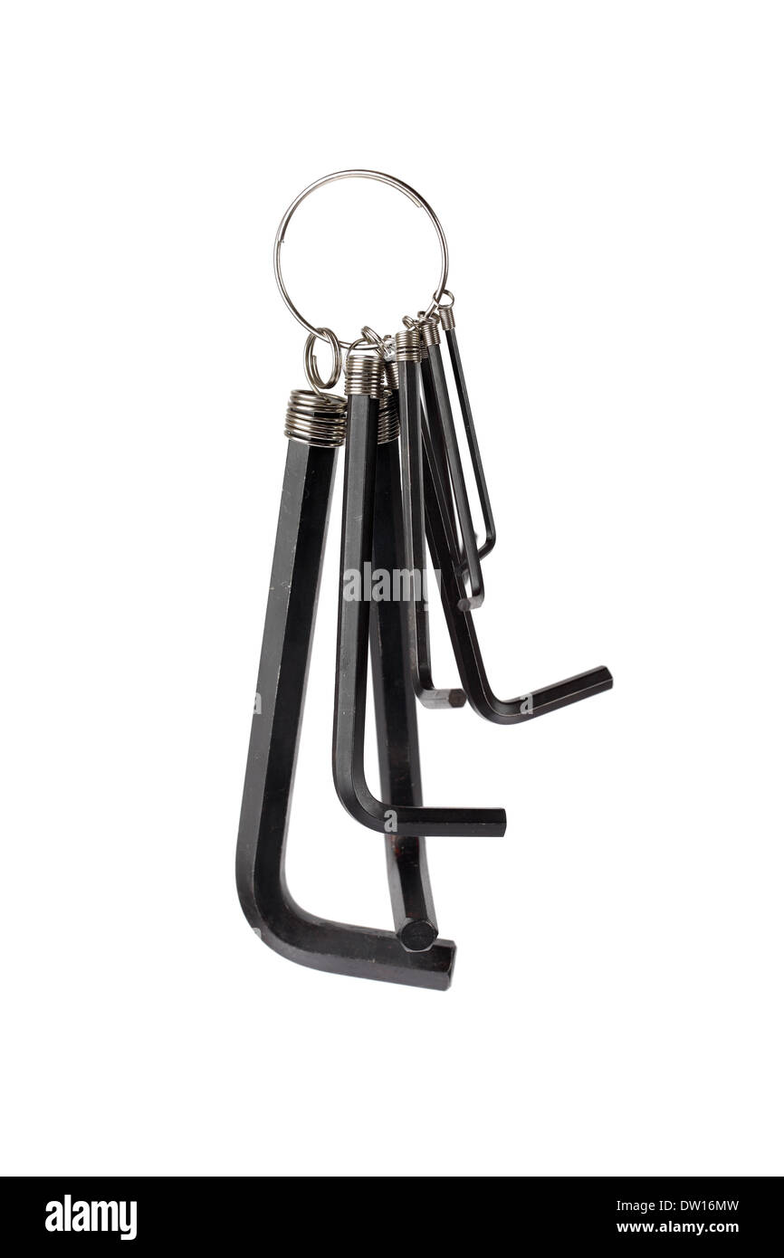 hex key wrench set Stock Photo Alamy