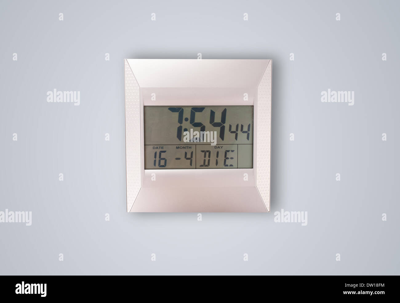 Modern clock with hours and minutes Stock Photo Alamy