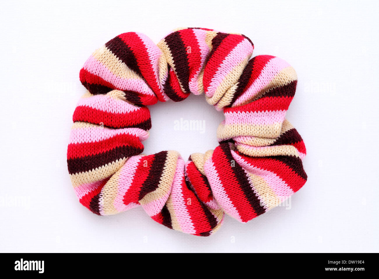 woolen scrunchies for hair Stock Photo