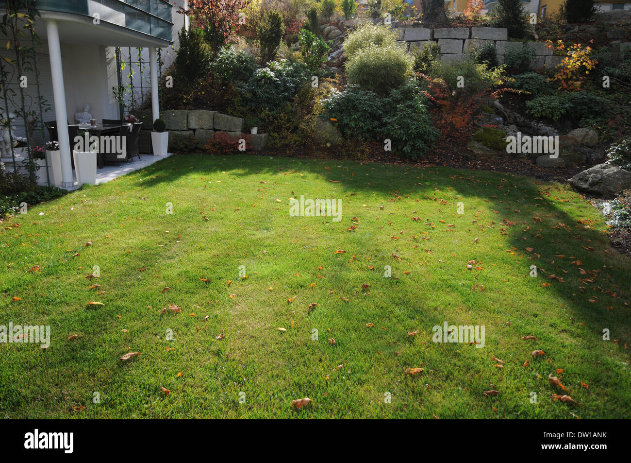 Autumn lawn garden hi-res stock photography and images - Alamy
