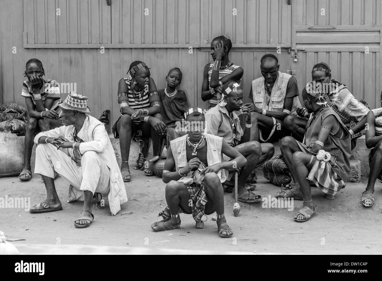 Ethiopian market Black and White Stock Photos & Images - Alamy