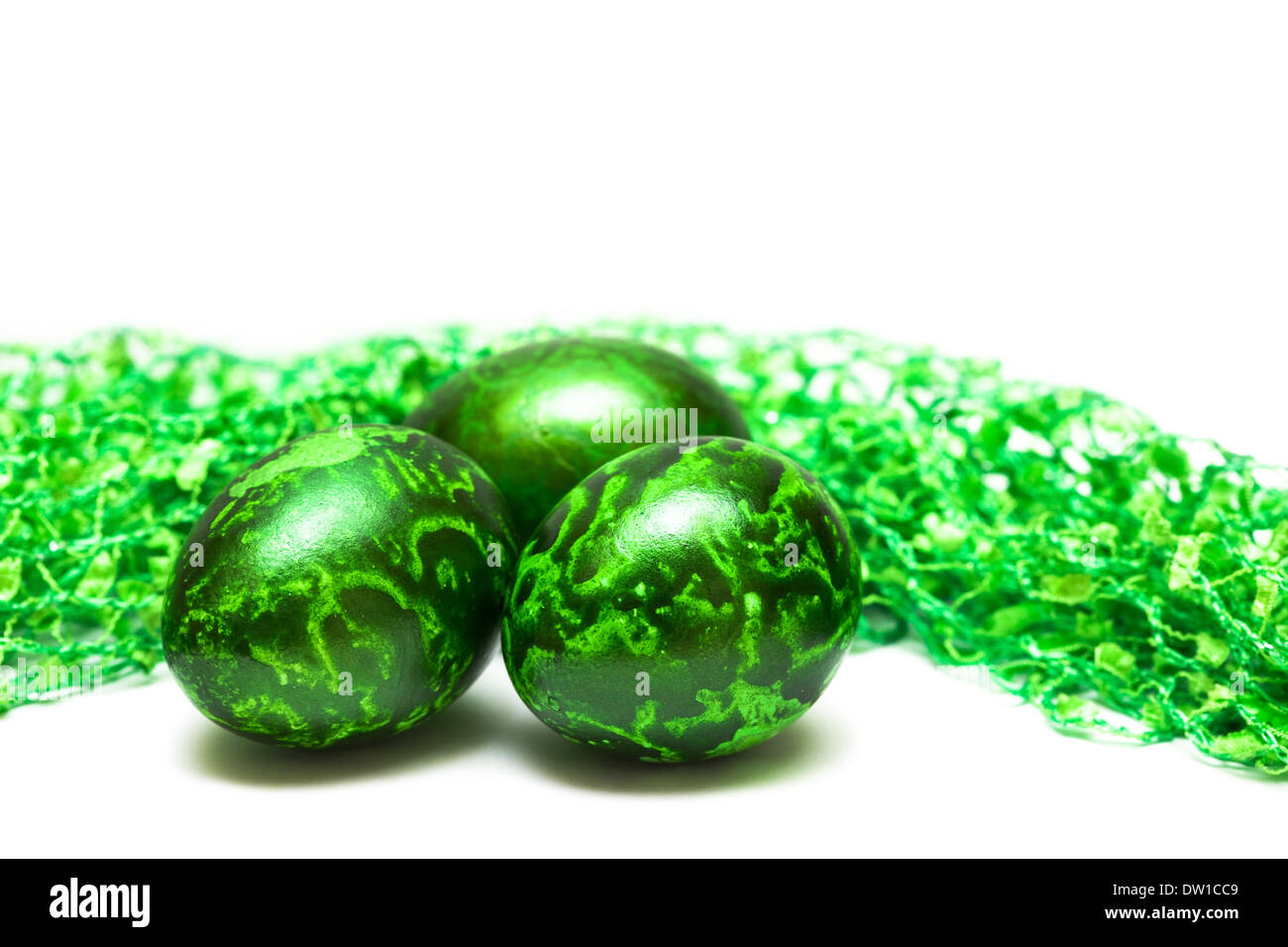 Easter eggs isolated on white background Stock Photo - Alamy
