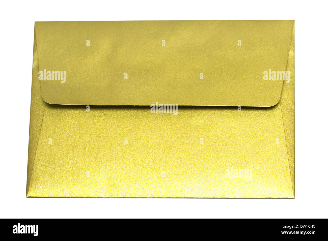 gold envelope isolated on white background Stock Photo - Alamy