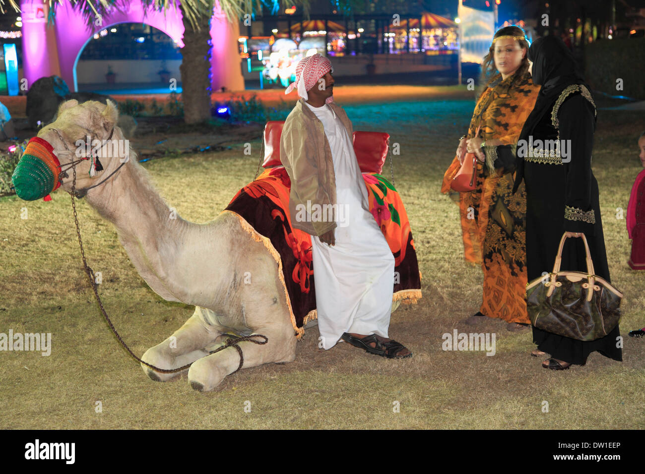 United Arab Emirates, Dubai, people, Beduin Lifestyle Festival Stock