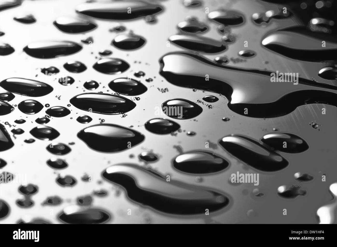 many water drops for background Stock Photo