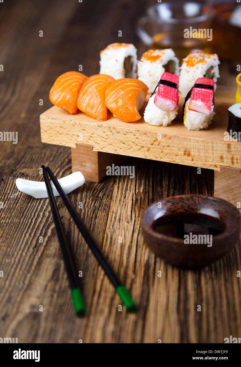 Japanese mix sushi Stock Photo - Alamy