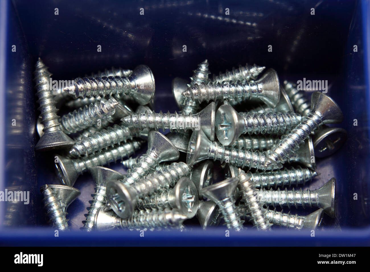 little screws in box Stock Photo Alamy