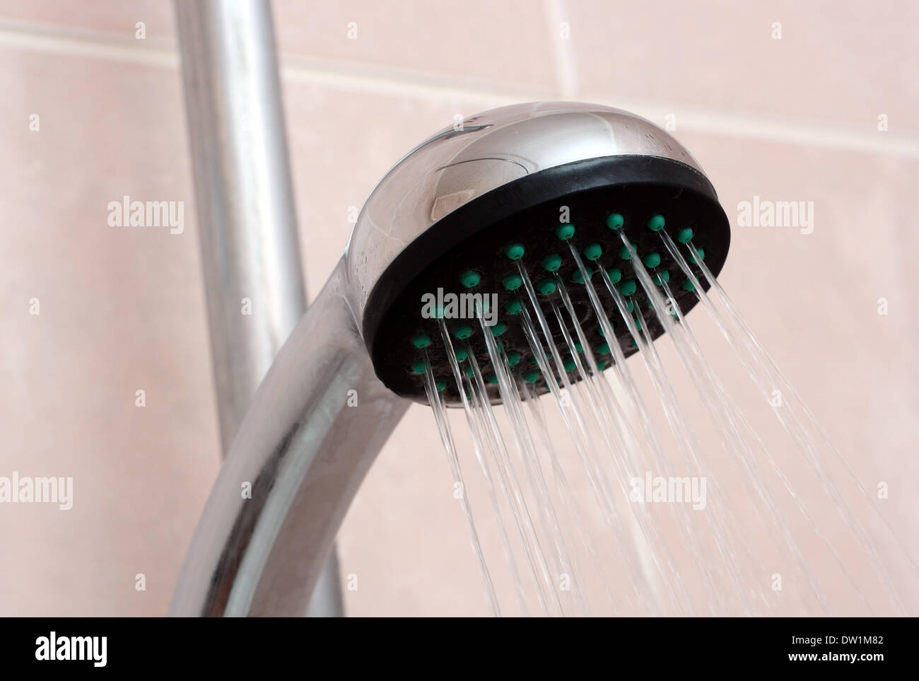 shower with spraying water Stock Photo Alamy
