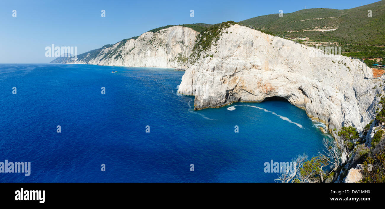 Summer Lefkada Island coast  (Greece) Stock Photo