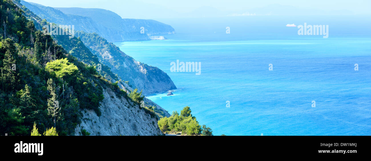 Summer Lefkada Island coast  (Greece) Stock Photo