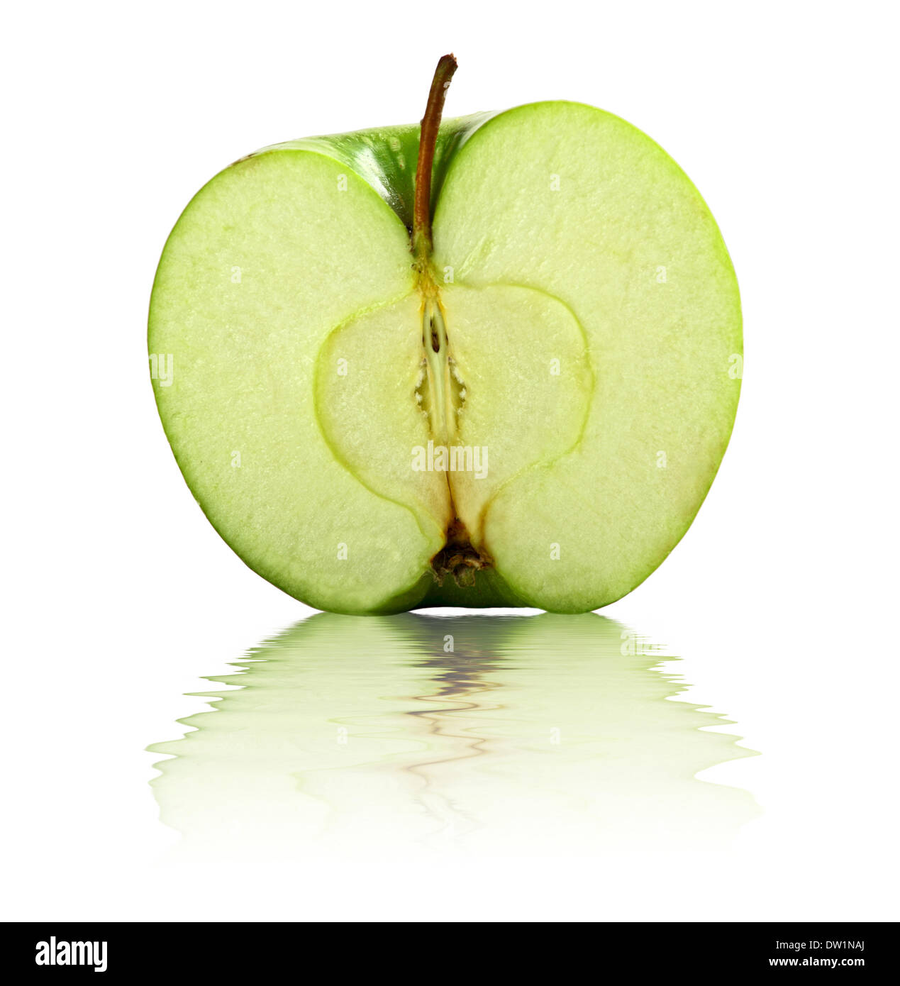 half apple background Stock Photo