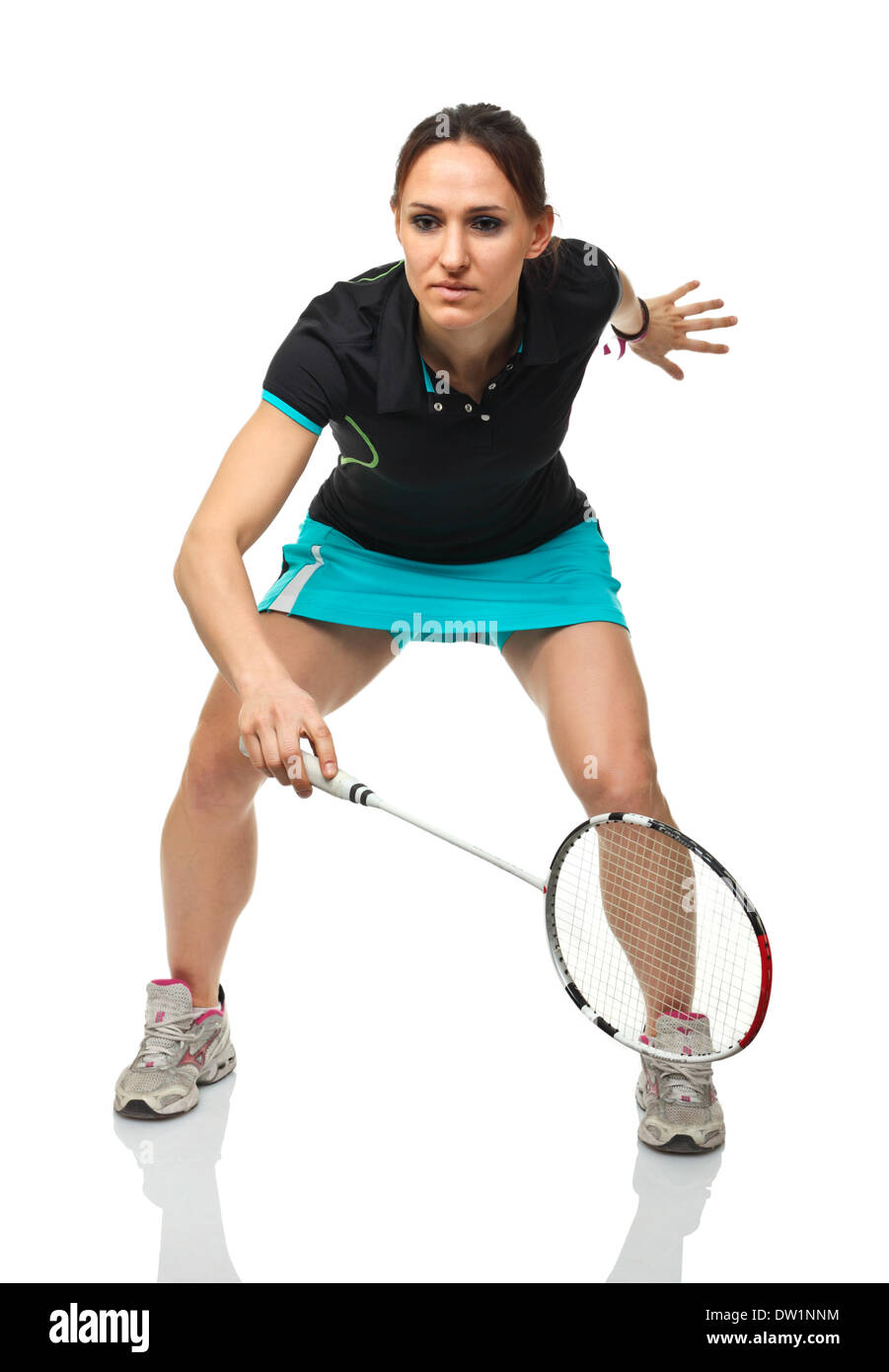 badminton player portrait Stock Photo