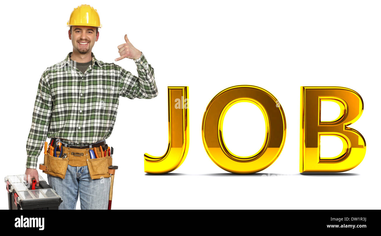 handyman and job background Stock Photo