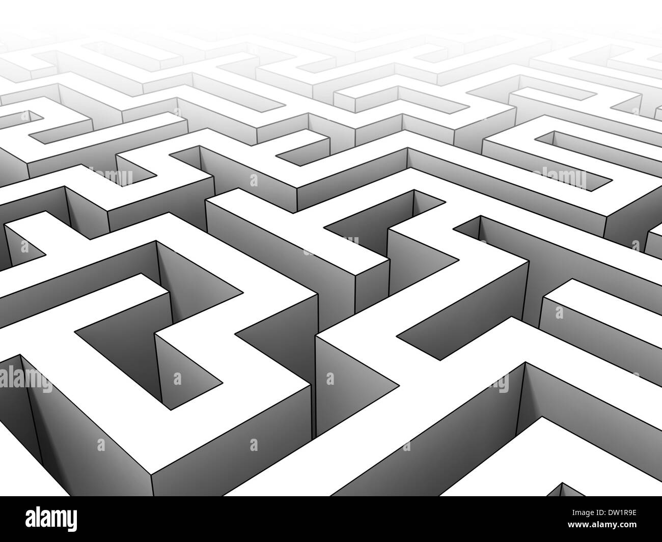 Labyrinth Illustration 3d Stock Photo - Download Image Now - Maze, Three  Dimensional, Abstract - iStock