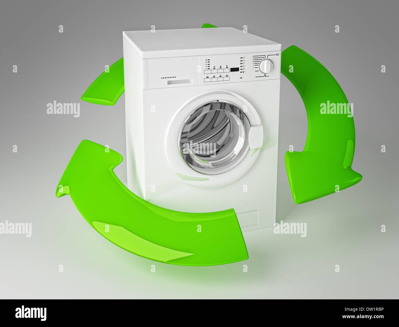 recycle washing machine 3d Stock Photo Alamy