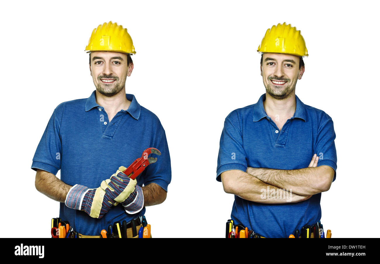 Shutterhand Worker Manual worker male Cut Out Stock Images & Pictures - Alamy