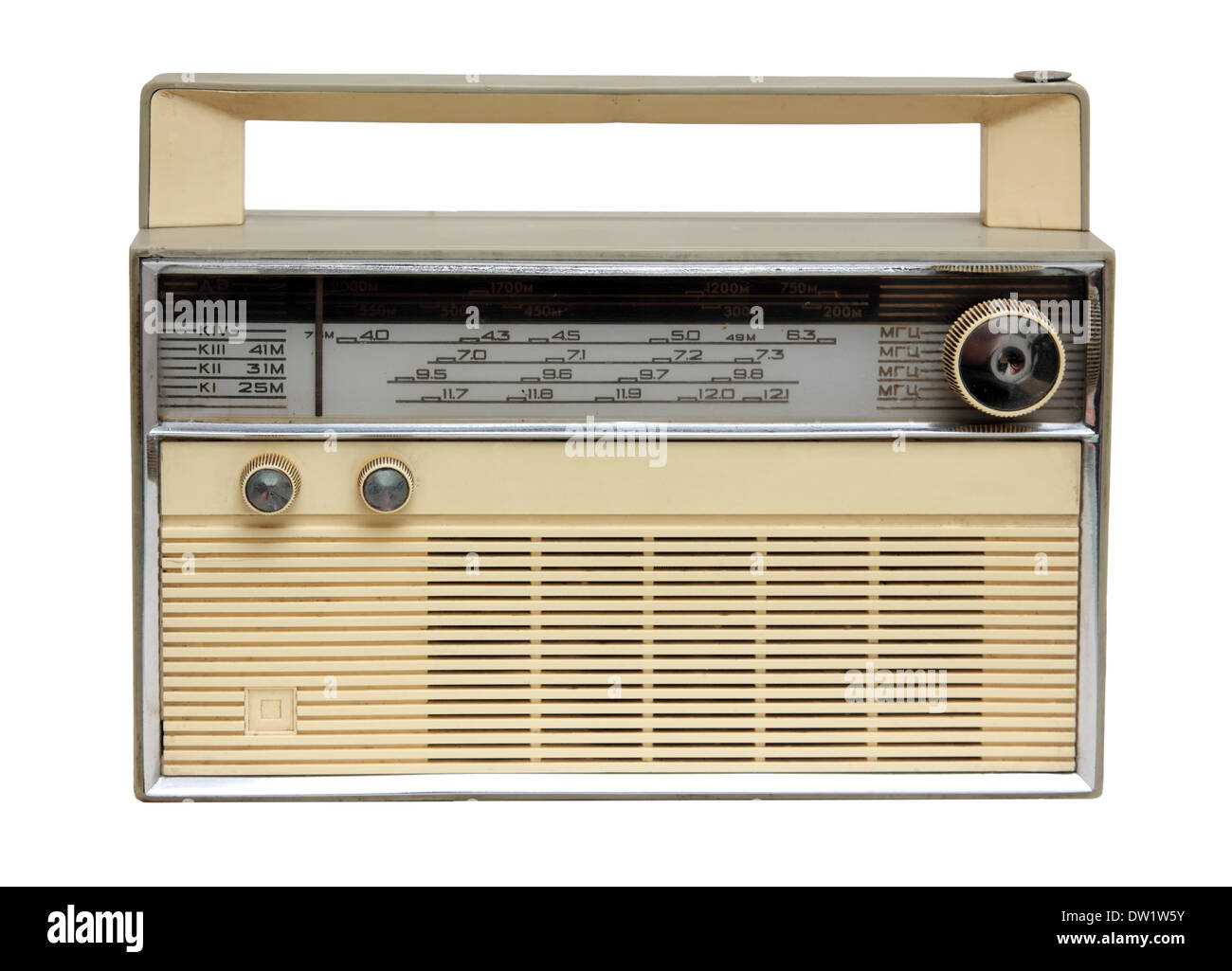 old radio receiver Stock Photo