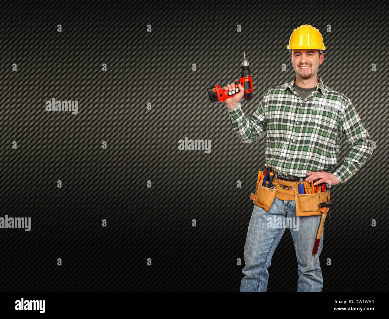 Guy Using Tools Man and tools hi-res stock photography and images - Alamy