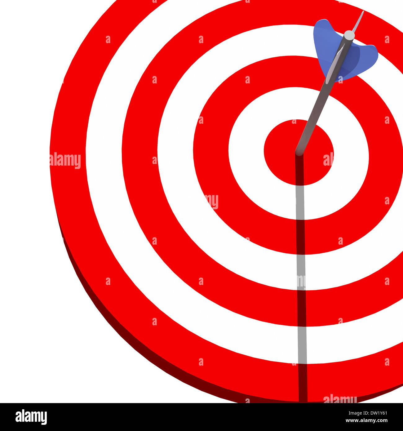 target and arrow Stock Photo