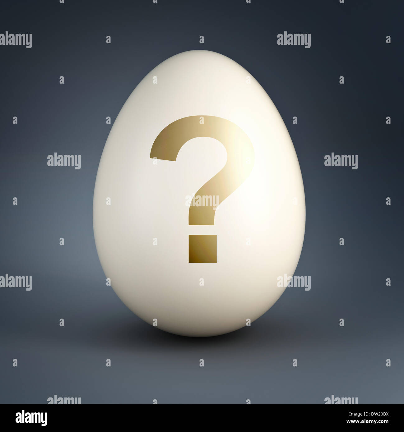 easter egg with question mark Stock Photo Alamy